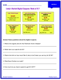 Reading Coupons Level 1: Functional Life Skills - Comprehension Activities