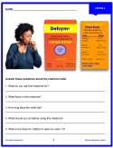 Reading Medicine Labels Level 1: Everyday Life Skills - Comprehension Activities