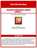 Reading Medicine Labels Level 2: Life Skills - Critical Thinking Activities