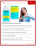 Reading Medicine Labels Level 2: Life Skills - Critical Thinking Activities