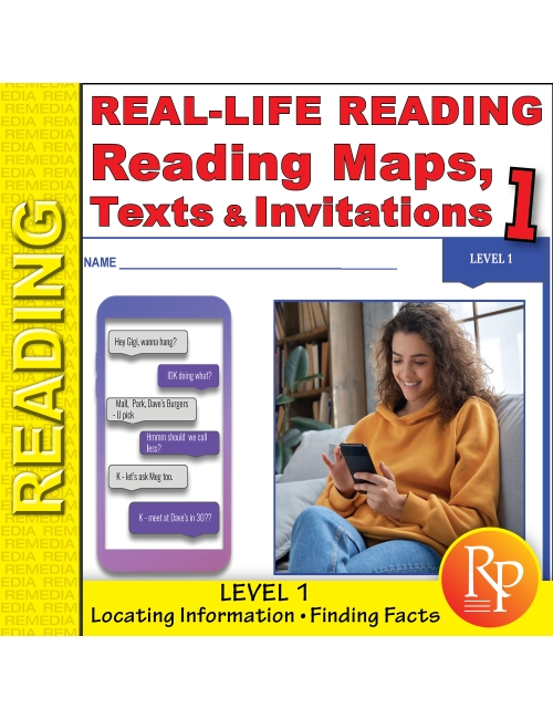 Reading Maps, Texts & Invitations 1: LIfe Skills - Comprehension Activities