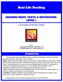 Reading Maps, Texts & Invitations 1: LIfe Skills - Comprehension Activities