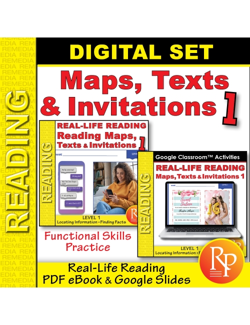 Maps, Texts & Invitations 1 - PDF & Google Set