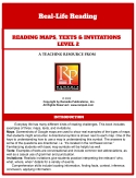 Reading Maps, Texts & Invitations 2: LIfe Skills - Comprehension Activities