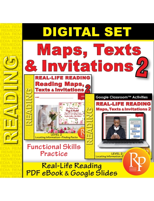 Reading Maps, Texts & Invitations 2: PDF & Google Set