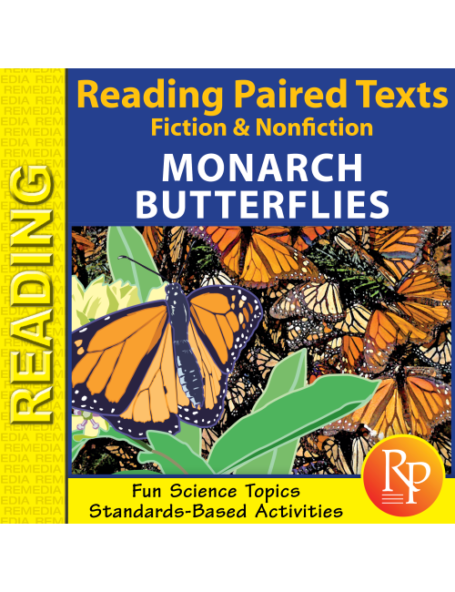 Paired Texts: Fiction & Nonfiction: Monarch Butterflies - Reading Comprehension