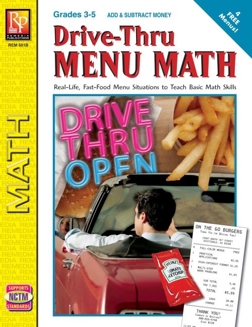 Drive-Thru Menu Math: Add & Subtract Money