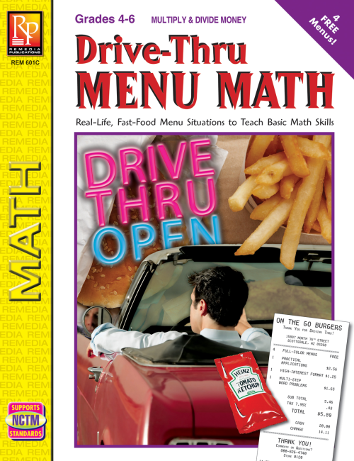 Drive-Thru Menu Math: Multiply & Divide Money