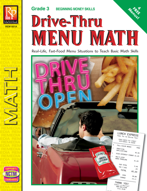 Drive-Thru Menu Math: Beginning Money Skills