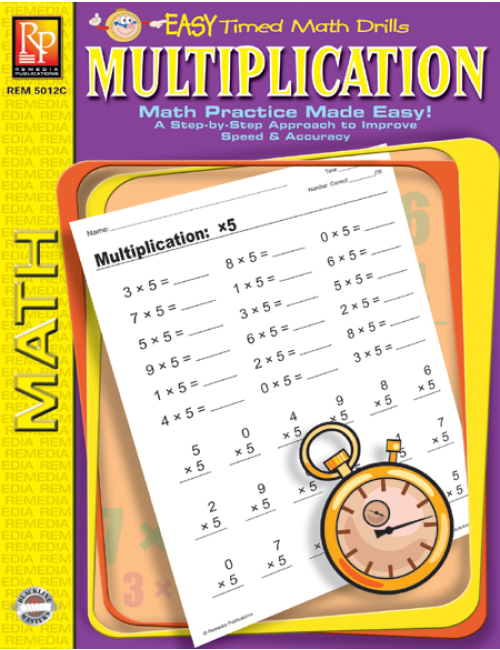 Easy Timed Math Drills: Multiplication