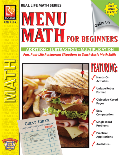 Menu Math for Beginners (Activity Book)