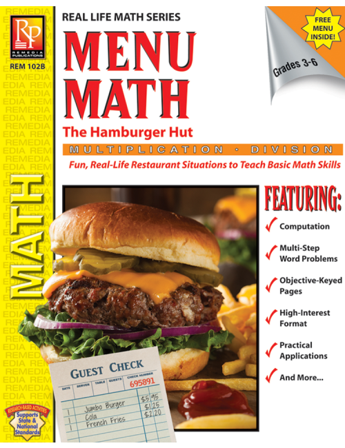 Menu Math: The Hamburger Hut (x, ÷)