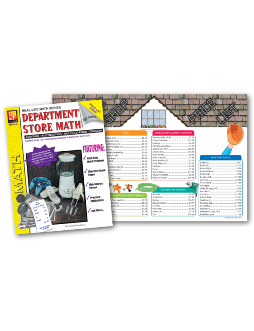 Department Store Math Set (Book & Extra Menus)