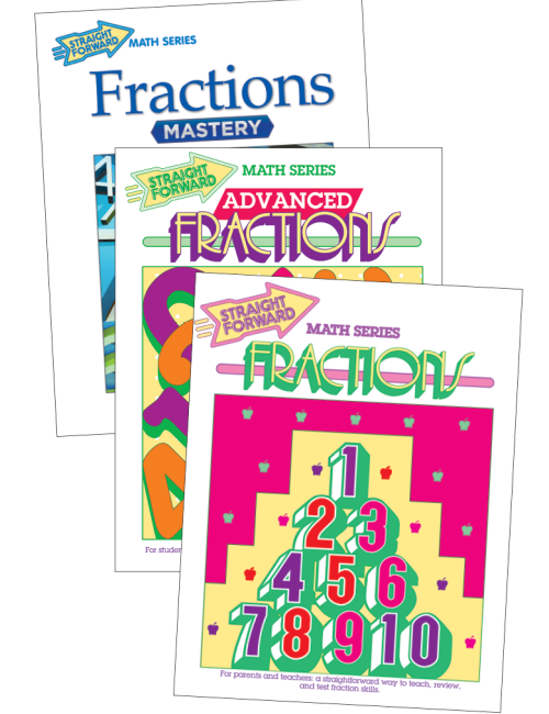 Fractions: Straight Forward Math (3-Book Set)