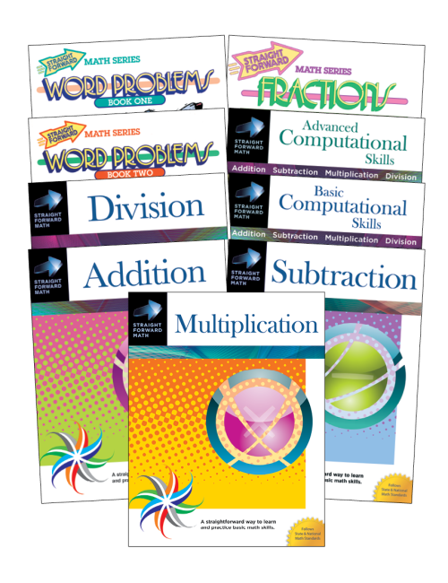 Straight Forward Math Series: Beginning Level (9-Book Set)