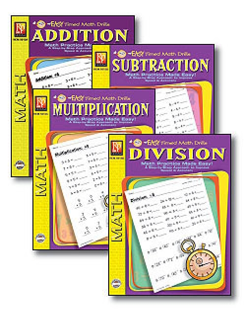 Easy Timed Math Drills (4-Book Set)