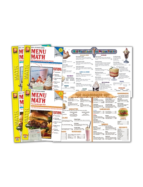 Real Life Math Series: Menu Math Level 2 (Classroom Pack Level)