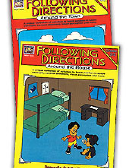 Following Directions Around the House & Town (2-Book Set)